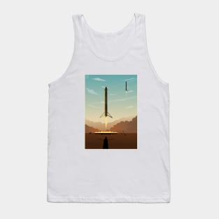 Falcon 9 heavy launch Square v.2 Tank Top